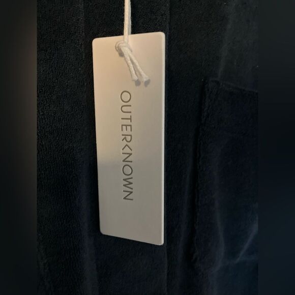 Outerknown New with Tags Terrycloth Romper Size M Navy Blue Beach Summer - Picture 9 of 9
